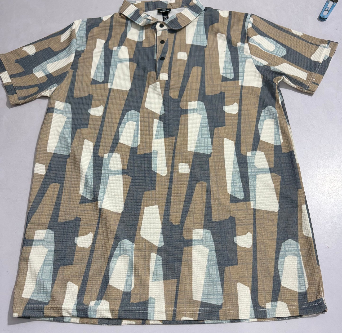 PRINTED POLO TISHRT