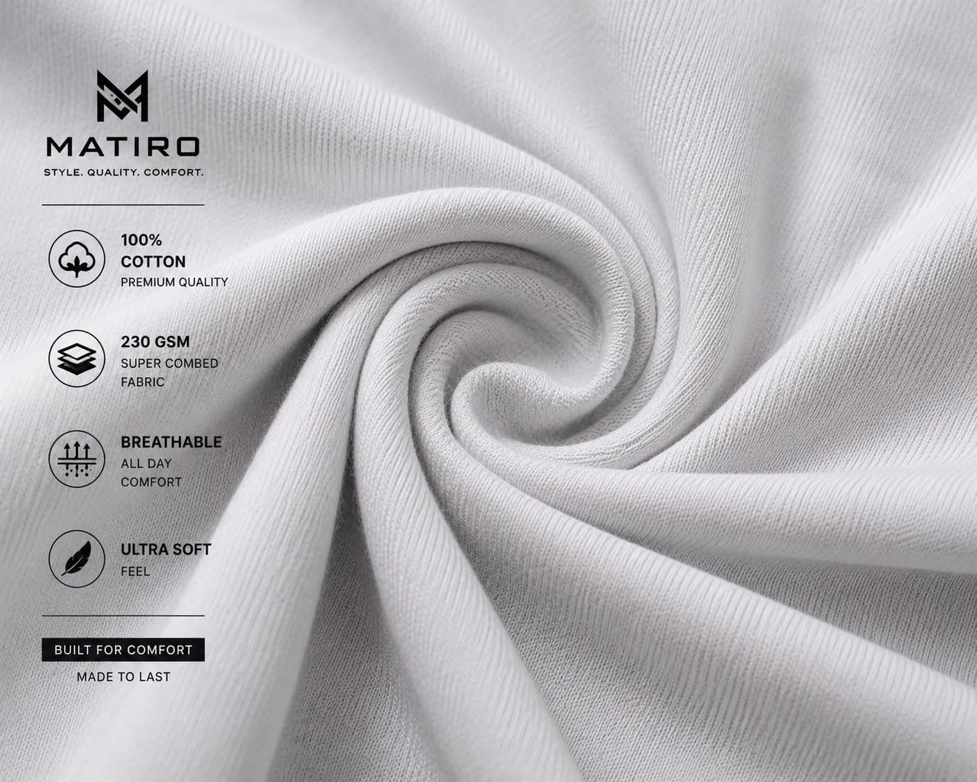 ROUND NECK COMBO TISHRT