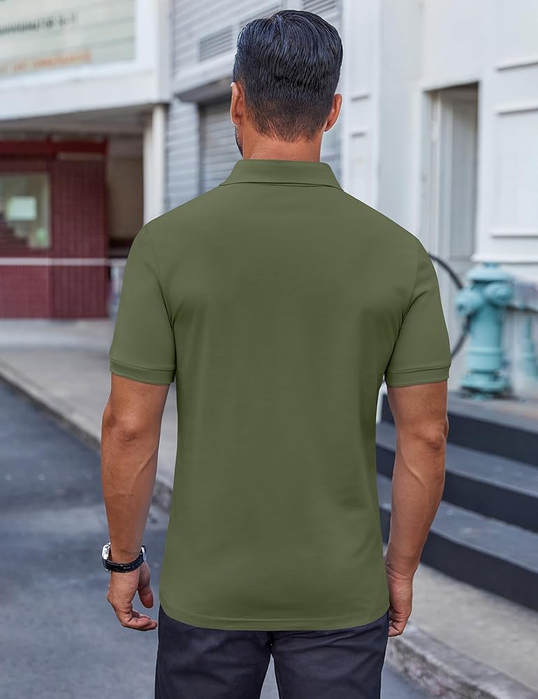 Wrinkle Free Polo T-Shirt