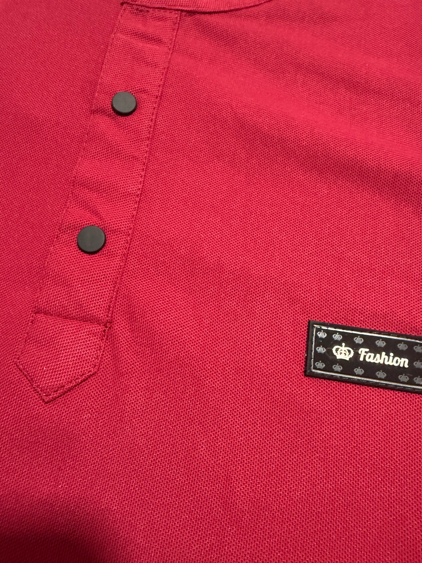 STAND COLLAR T-SHIRT