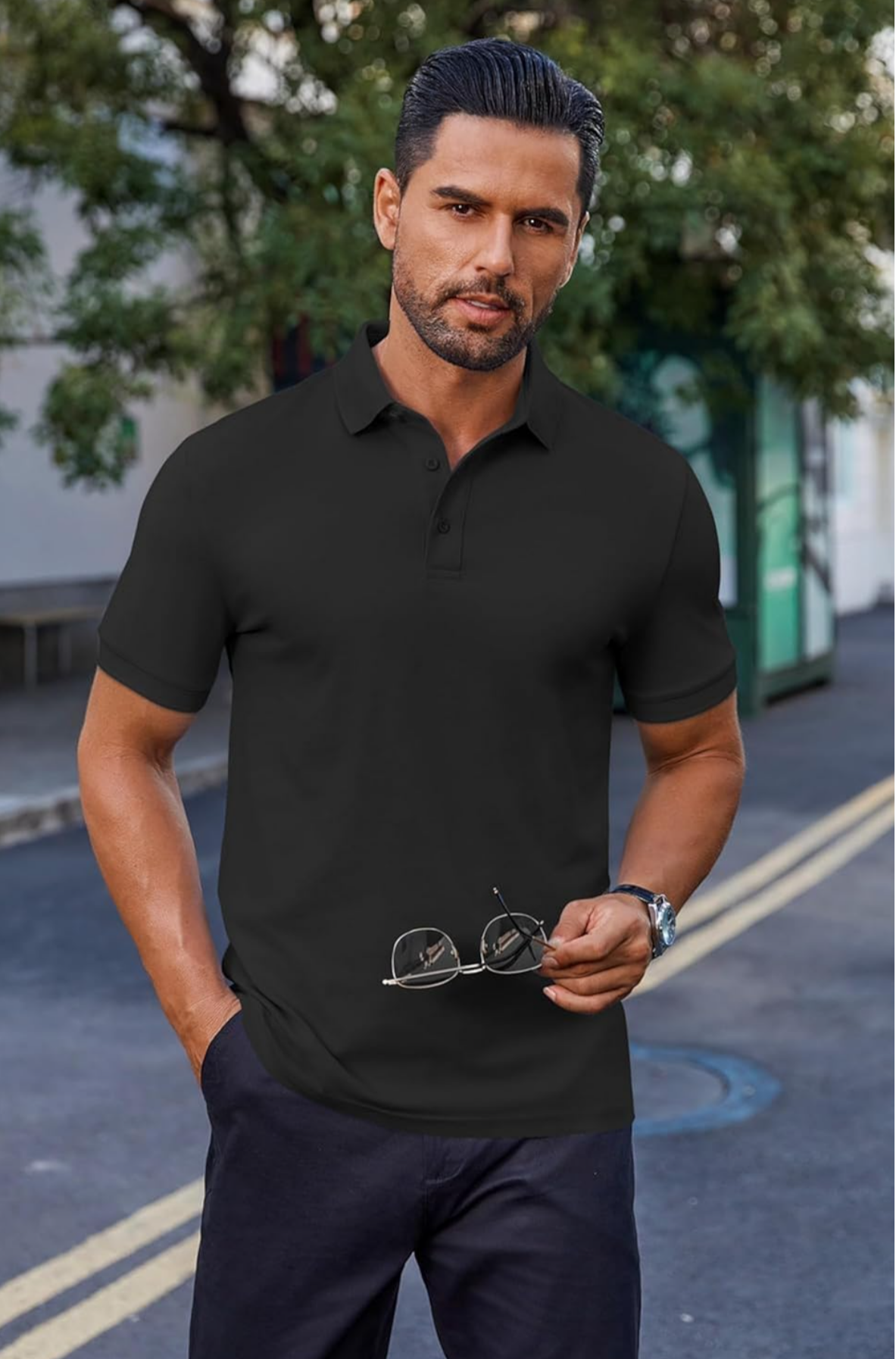 Men's Polo BLACK Tishrt