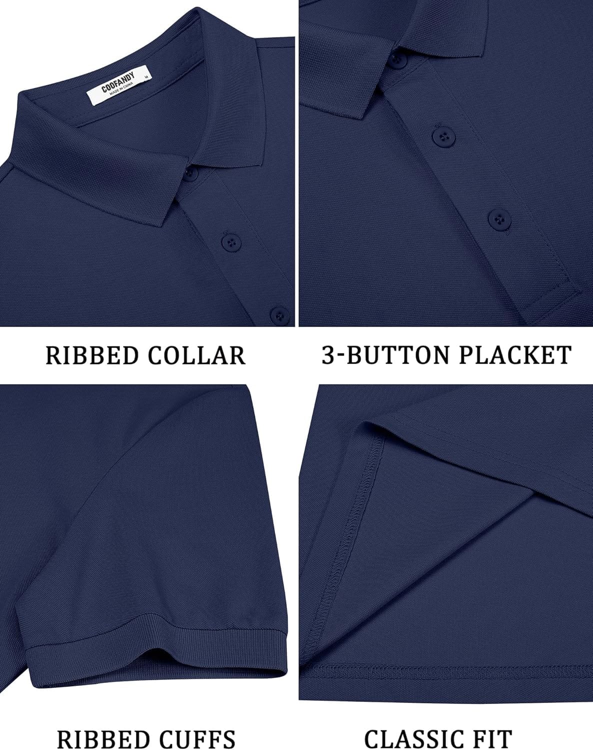 Wrinkle-Free Polo T-Shirt