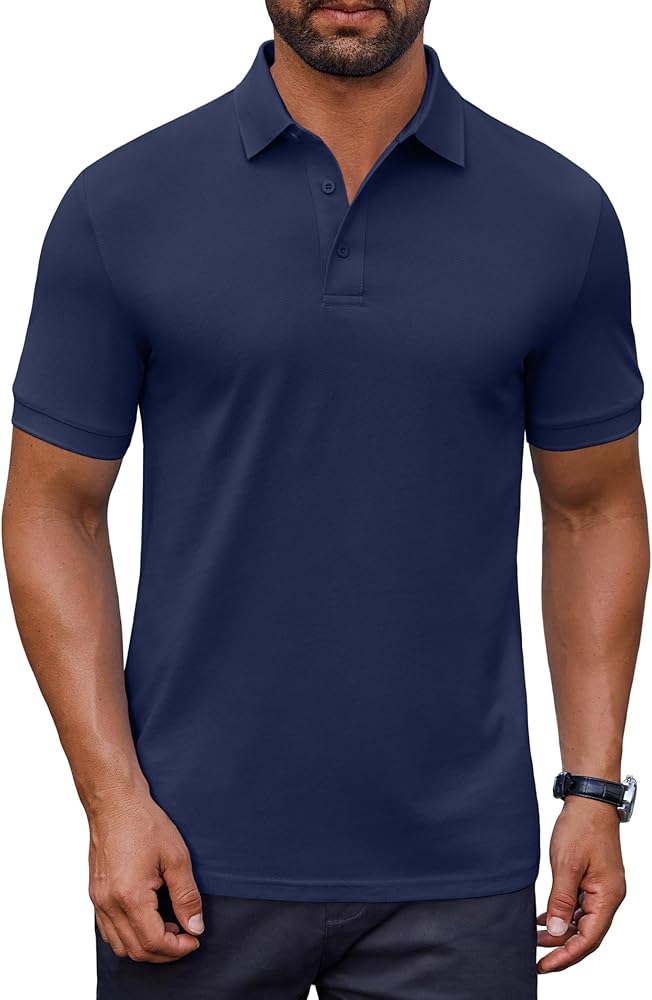 Wrinkle-Free Polo T-Shirt