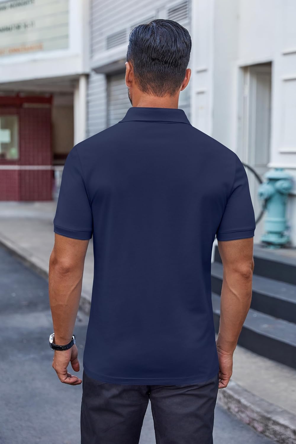Wrinkle-Free Polo T-Shirt